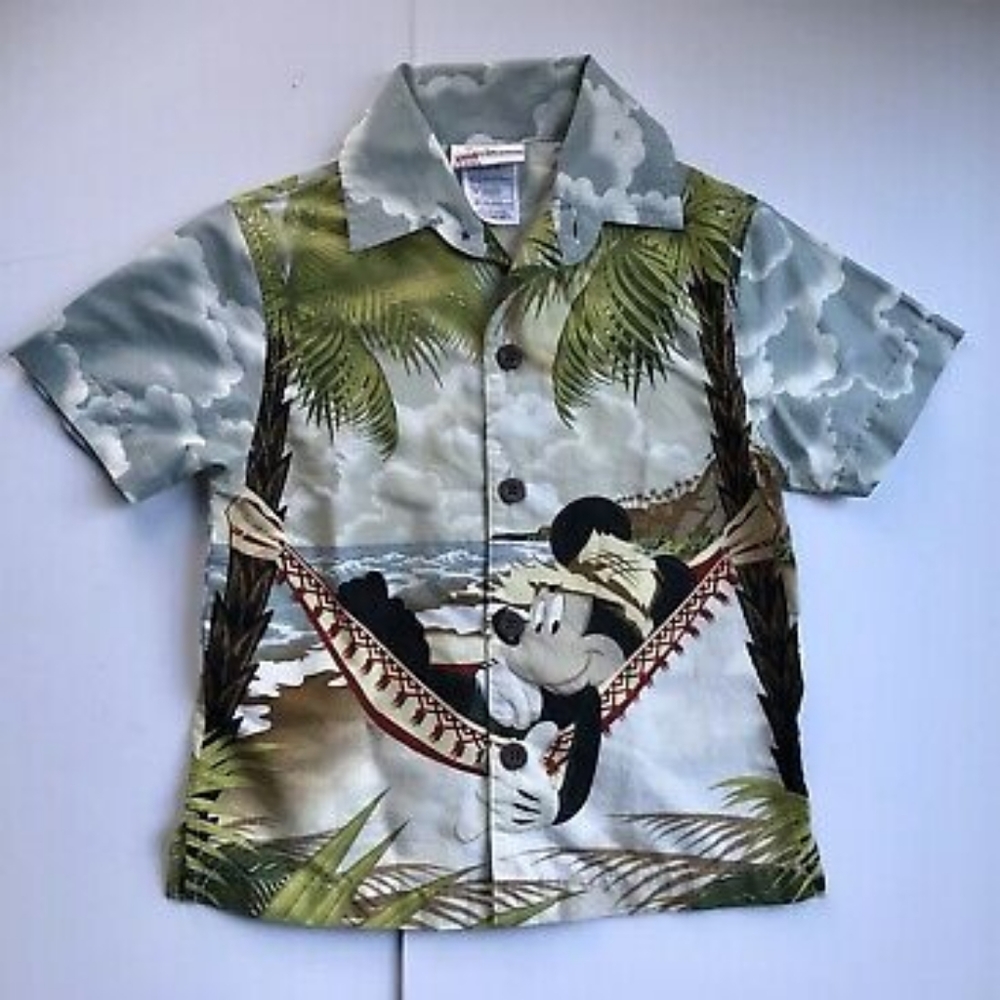 Disney World Resort Boys Hawaiian Shirt